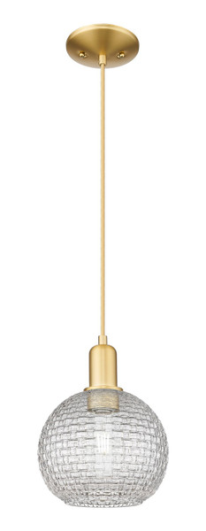Innovations - 716-1P-SG-G122C-8CL - One Light Mini Pendant - Arcadia - Satin Gold