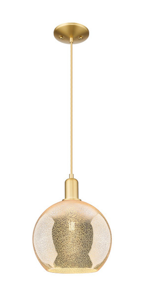 Innovations - 716-1P-SG-G128-10 - One Light Mini Pendant - Arcadia - Satin Gold