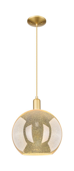 Innovations - 716-1P-SG-G128-12 - One Light Mini Pendant - Arcadia - Satin Gold