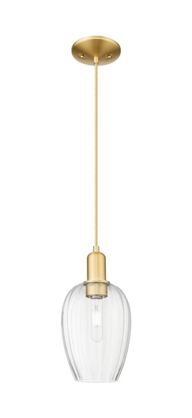 Innovations - 716-1P-SG-G457-6CL - One Light Mini Pendant - Arcadia - Satin Gold