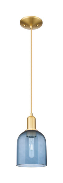 Innovations - 716-1P-SG-G558-6BL - One Light Mini Pendant - Arcadia - Satin Gold