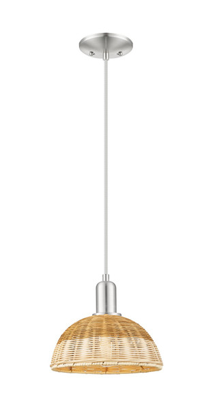 Innovations - 716-1P-SN-NBD2-9-NAT - One Light Mini Pendant - Arcadia - Brushed Satin Nickel