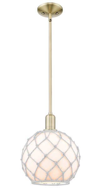 Innovations - 716-1S-AB-G121-10RW - One Light Mini Pendant - Arcadia - Antique Brass