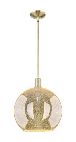 Innovations - 716-1S-AB-G128-12 - One Light Mini Pendant - Arcadia - Antique Brass