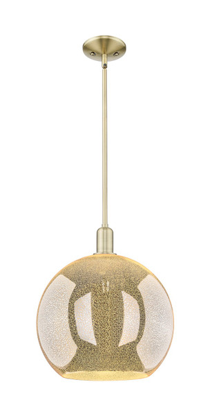 Innovations - 716-1S-AB-G128-14 - One Light Mini Pendant - Arcadia - Antique Brass
