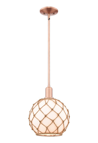 Innovations - 716-1S-AC-G121-10RB - One Light Mini Pendant - Arcadia - Antique Copper