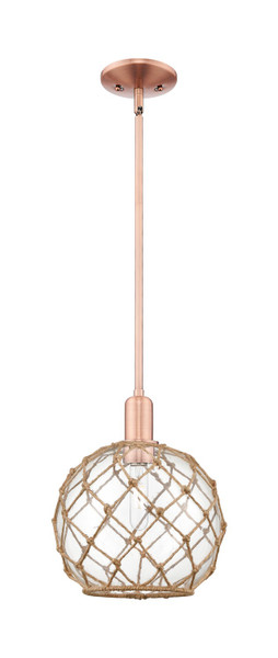 Innovations - 716-1S-AC-G122-10RB - One Light Mini Pendant - Arcadia - Antique Copper