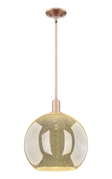 Innovations - 716-1S-AC-G128-14 - One Light Mini Pendant - Arcadia - Antique Copper