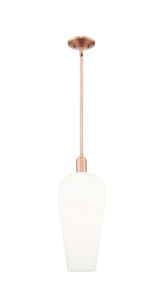 Innovations - 716-1S-AC-G456-8WH - One Light Mini Pendant - Arcadia - Antique Copper