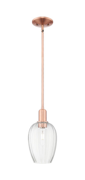 Innovations - 716-1S-AC-G457-6CL - One Light Mini Pendant - Arcadia - Antique Copper