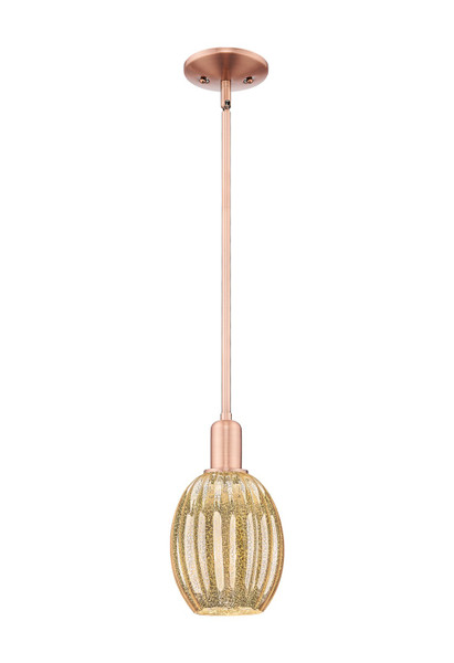 Innovations - 716-1S-AC-G459-6ME - One Light Mini Pendant - Arcadia - Antique Copper