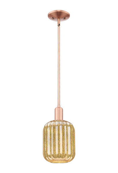 Innovations - 716-1S-AC-G460-7ME - One Light Mini Pendant - Arcadia - Antique Copper