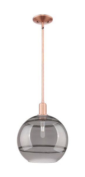 Innovations - 716-1S-AC-G556-12SM - One Light Mini Pendant - Arcadia - Antique Copper
