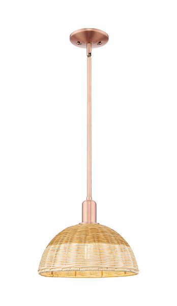 Innovations - 716-1S-AC-NBD2-12-NAT - One Light Mini Pendant - Arcadia - Antique Copper