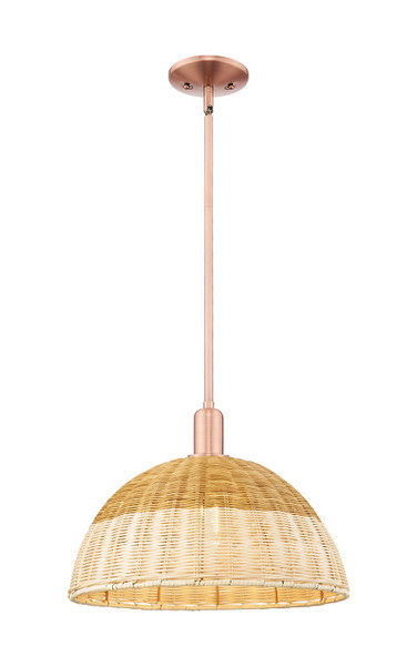 Innovations - 716-1S-AC-NBD2-16-NAT - One Light Mini Pendant - Arcadia - Antique Copper