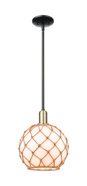 Innovations - 716-1S-BAB-G121-10RB - One Light Mini Pendant - Arcadia - Black Antique Brass