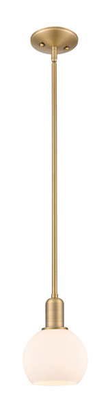 Innovations - 716-1S-BB-G121-6 - One Light Mini Pendant - Arcadia - Brushed Brass
