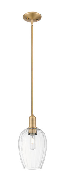 Innovations - 716-1S-BB-G457-6CL - One Light Mini Pendant - Arcadia - Brushed Brass