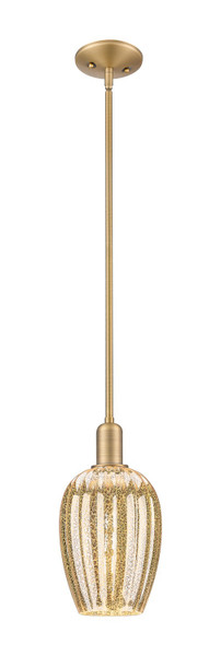 Innovations - 716-1S-BB-G457-6ME - One Light Mini Pendant - Arcadia - Brushed Brass