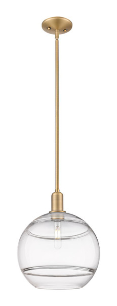 Innovations - 716-1S-BB-G556-12CL - One Light Mini Pendant - Arcadia - Brushed Brass
