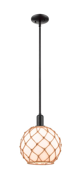 Innovations - 716-1S-BK-G121-10RB - One Light Mini Pendant - Arcadia - Matte Black