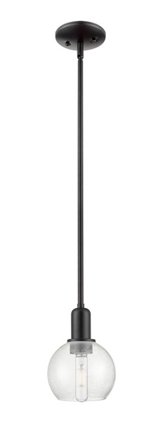 Innovations - 716-1S-BK-G124-6 - One Light Mini Pendant - Arcadia - Matte Black