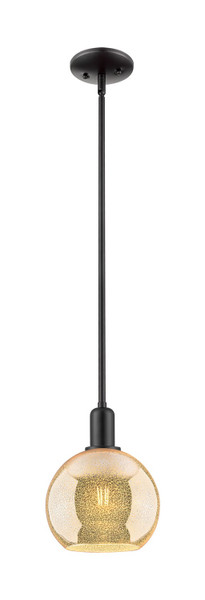 Innovations - 716-1S-BK-G128-8 - One Light Mini Pendant - Arcadia - Matte Black