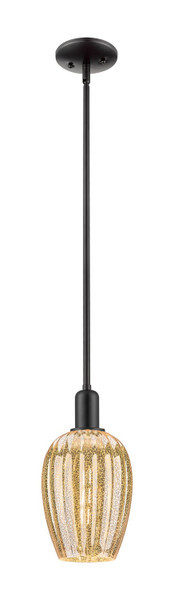Innovations - 716-1S-BK-G457-6ME - One Light Mini Pendant - Arcadia - Matte Black