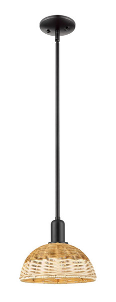 Innovations - 716-1S-BK-NBD2-9-NAT - One Light Mini Pendant - Arcadia - Matte Black