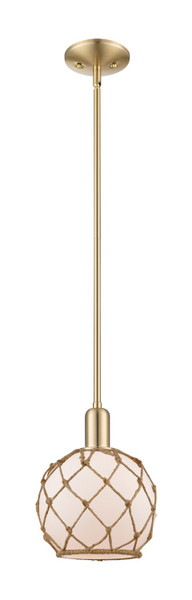 Innovations - 716-1S-CB-G121-8RB - One Light Mini Pendant - Arcadia - Champagne Bronze