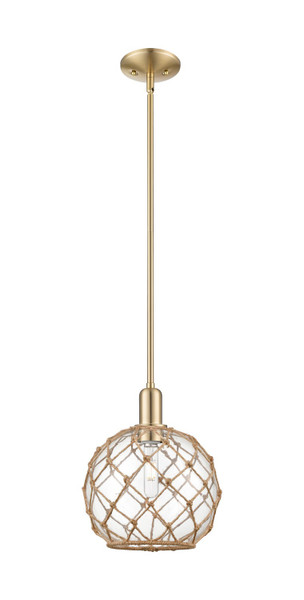 Innovations - 716-1S-CB-G122-10RB - One Light Mini Pendant - Arcadia - Champagne Bronze