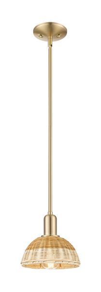 Innovations - 716-1S-CB-NBD2-75-NAT - One Light Mini Pendant - Arcadia - Champagne Bronze