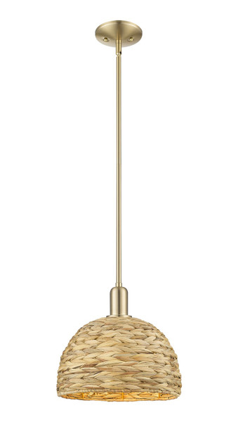 Innovations - 716-1S-CB-RBD-12-NAT - One Light Mini Pendant - Arcadia - Champagne Bronze