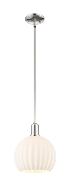 Innovations - 716-1S-PN-G1217-10WV - One Light Mini Pendant - Arcadia - Polished Nickel