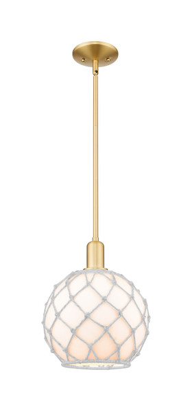 Innovations - 716-1S-SG-G121-10RW - One Light Mini Pendant - Arcadia - Satin Gold