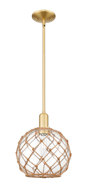 Innovations - 716-1S-SG-G122-10RB - One Light Mini Pendant - Arcadia - Satin Gold