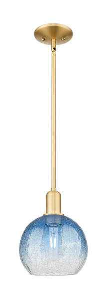 Innovations - 716-1S-SG-G483-8SB - One Light Mini Pendant - Arcadia - Satin Gold