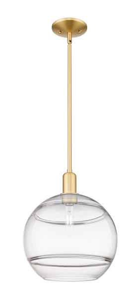 Innovations - 716-1S-SG-G556-12CL - One Light Mini Pendant - Arcadia - Satin Gold