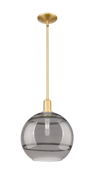 Innovations - 716-1S-SG-G556-12SM - One Light Mini Pendant - Arcadia - Satin Gold