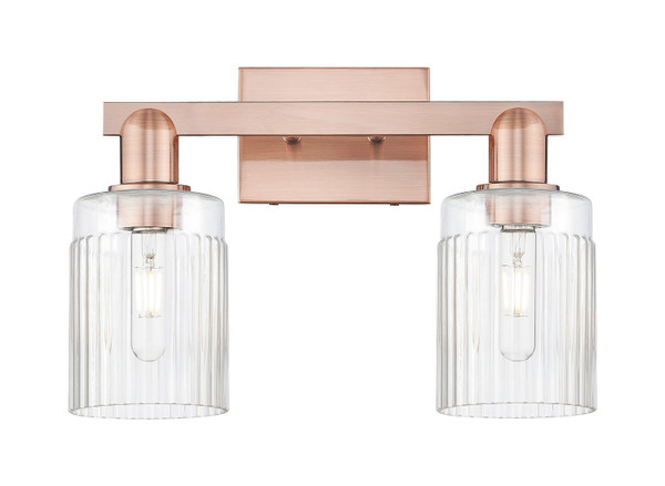 Innovations - 716-2W-AC-G342 - Two Light Bath Vanity - Arcadia - Antique Copper