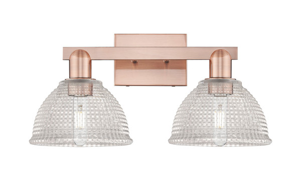 Innovations - 716-2W-AC-G422 - Two Light Bath Vanity - Arcadia - Antique Copper