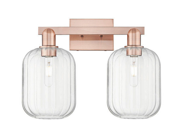 Innovations - 716-2W-AC-G460-7CL - Two Light Bath Vanity - Arcadia - Antique Copper