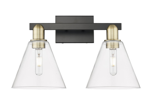 Innovations - 716-2W-BAB-GBC-82 - Two Light Bath Vanity - Arcadia - Black Antique Brass