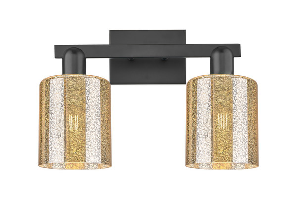 Innovations - 716-2W-BK-G116 - Two Light Bath Vanity - Arcadia - Matte Black