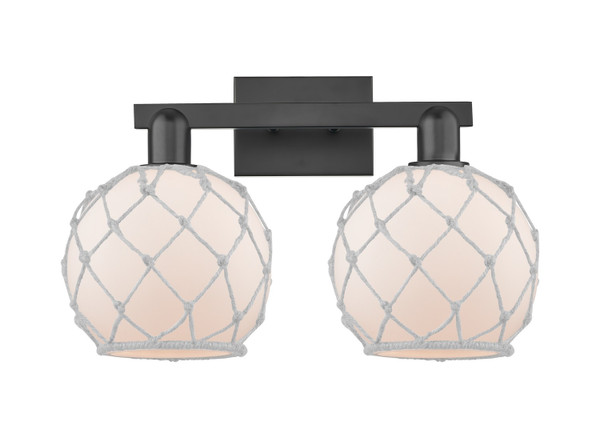 Innovations - 716-2W-BK-G121-8RW - Two Light Bath Vanity - Arcadia - Matte Black