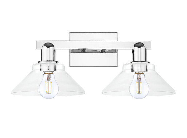 Innovations - 716-2W-PC-G132 - Two Light Bath Vanity - Arcadia - Polished Chrome