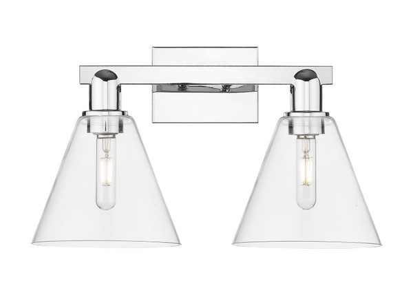 Innovations - 716-2W-PC-GBC-82 - Two Light Bath Vanity - Arcadia - Polished Chrome