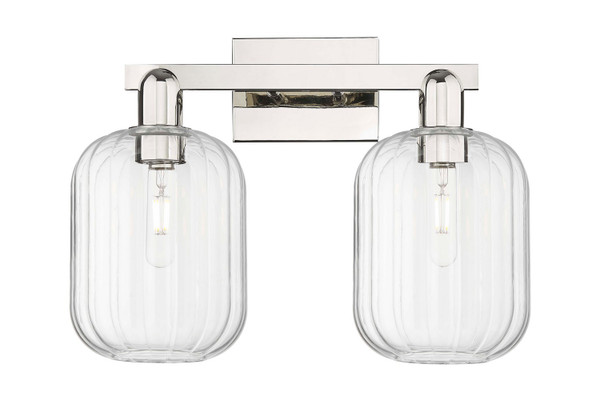 Innovations - 716-2W-PN-G460-7CL - Two Light Bath Vanity - Arcadia - Polished Nickel