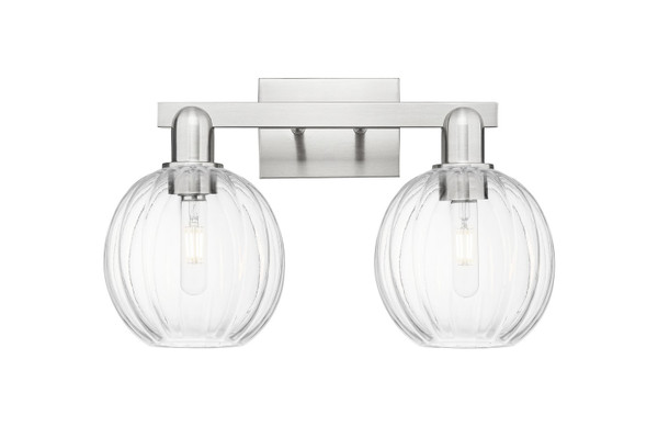 Innovations - 716-2W-SN-G458-7CL - Two Light Bath Vanity - Arcadia - Brushed Satin Nickel
