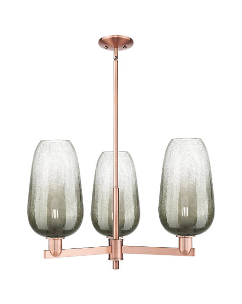 Innovations - 716-3CR-AC-G484-7SL - Three Light Pendant - Arcadia - Antique Copper